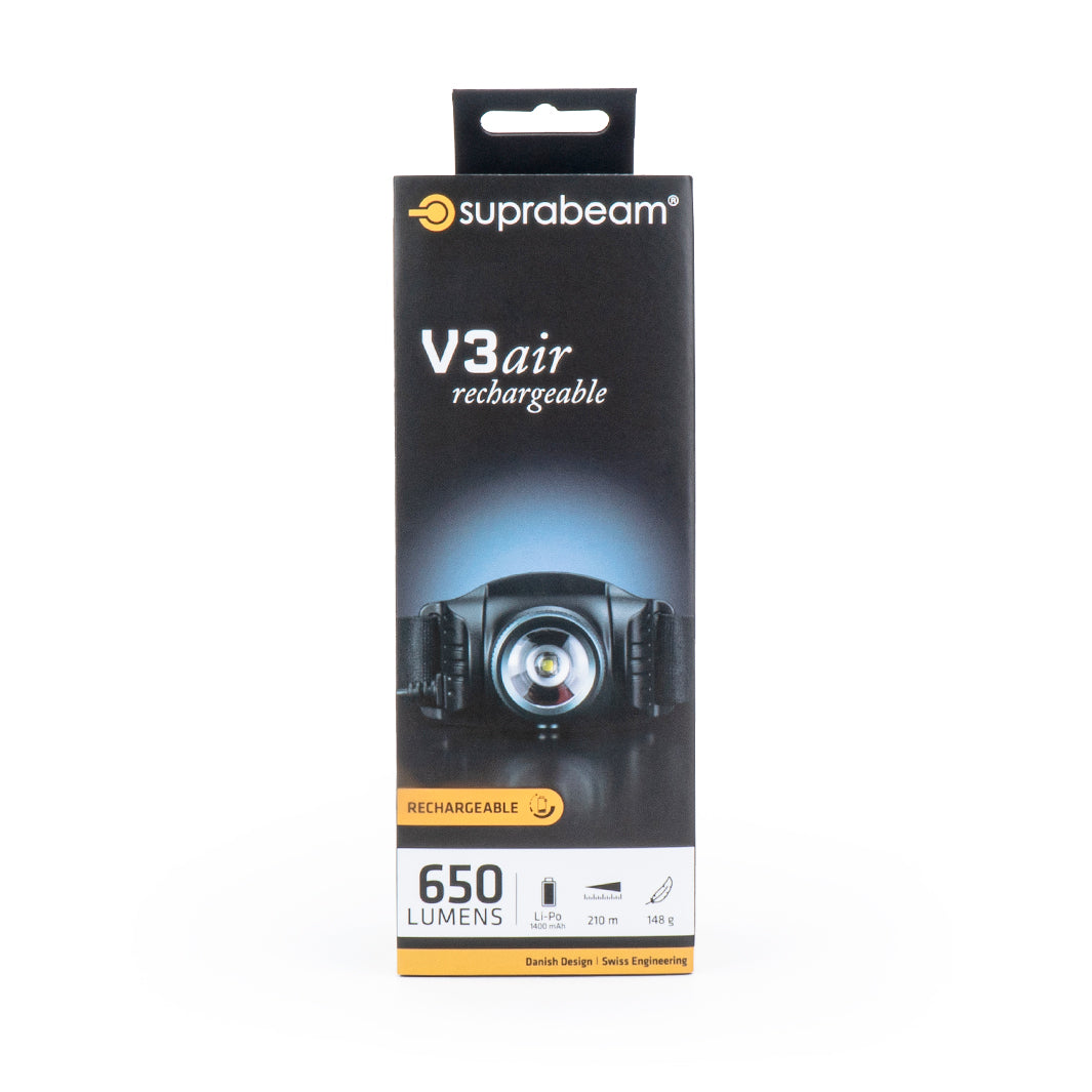 V3air rechargeable Stirnlampe