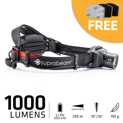 V4pro rechargeable Stirnlampe